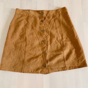 Button down mini skirt